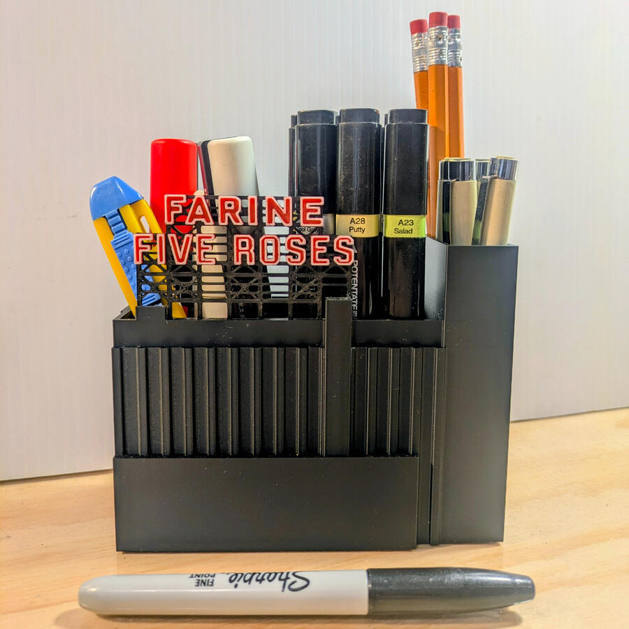 Farine five rose - porte crayon - front Farine five rose - porte crayon - front