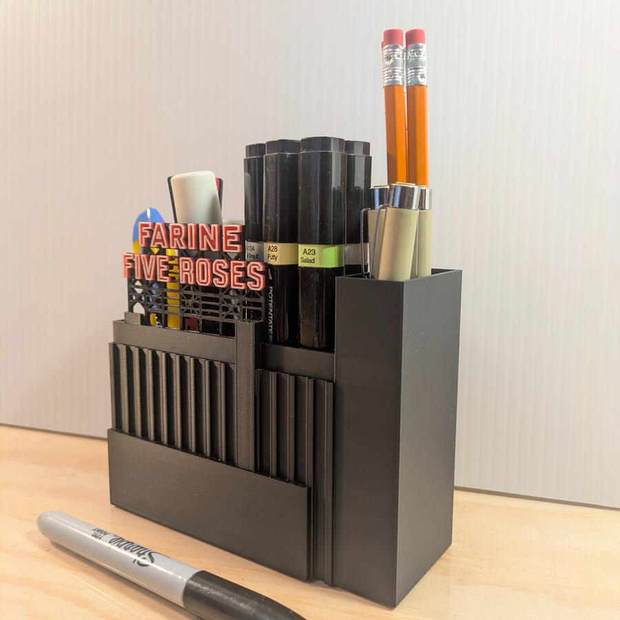 Farine five rose - porte crayon - side1 Farine five rose - porte crayon - side1