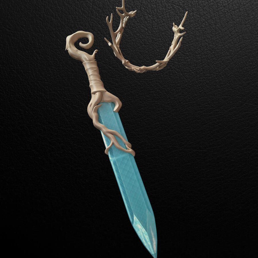 Cosplay props - Druid tourmaline blade 2 Cosplay props - Druid tourmaline blade 2